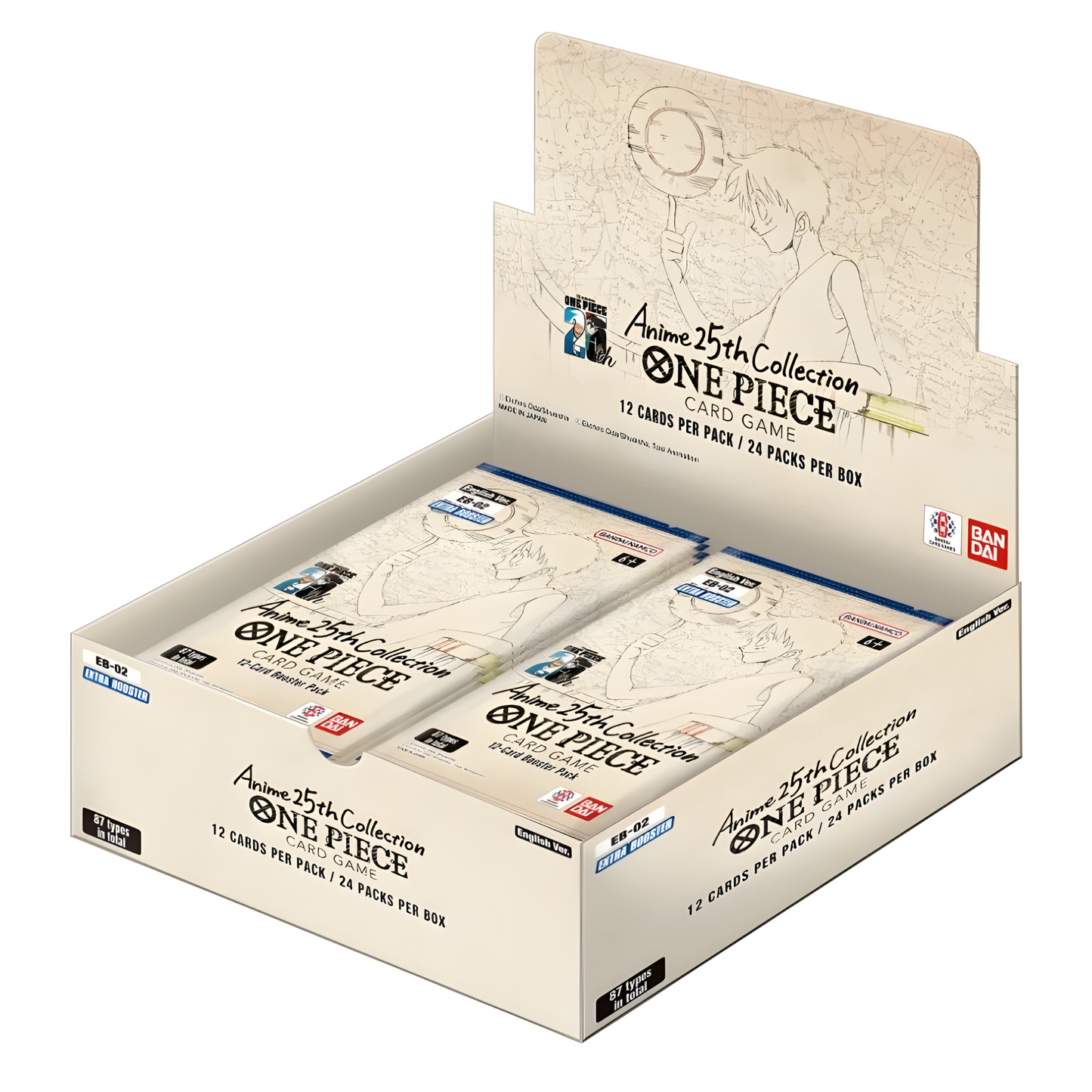 One Piece Card Game: EB02 - Anime 25th Collection Display (ENG)