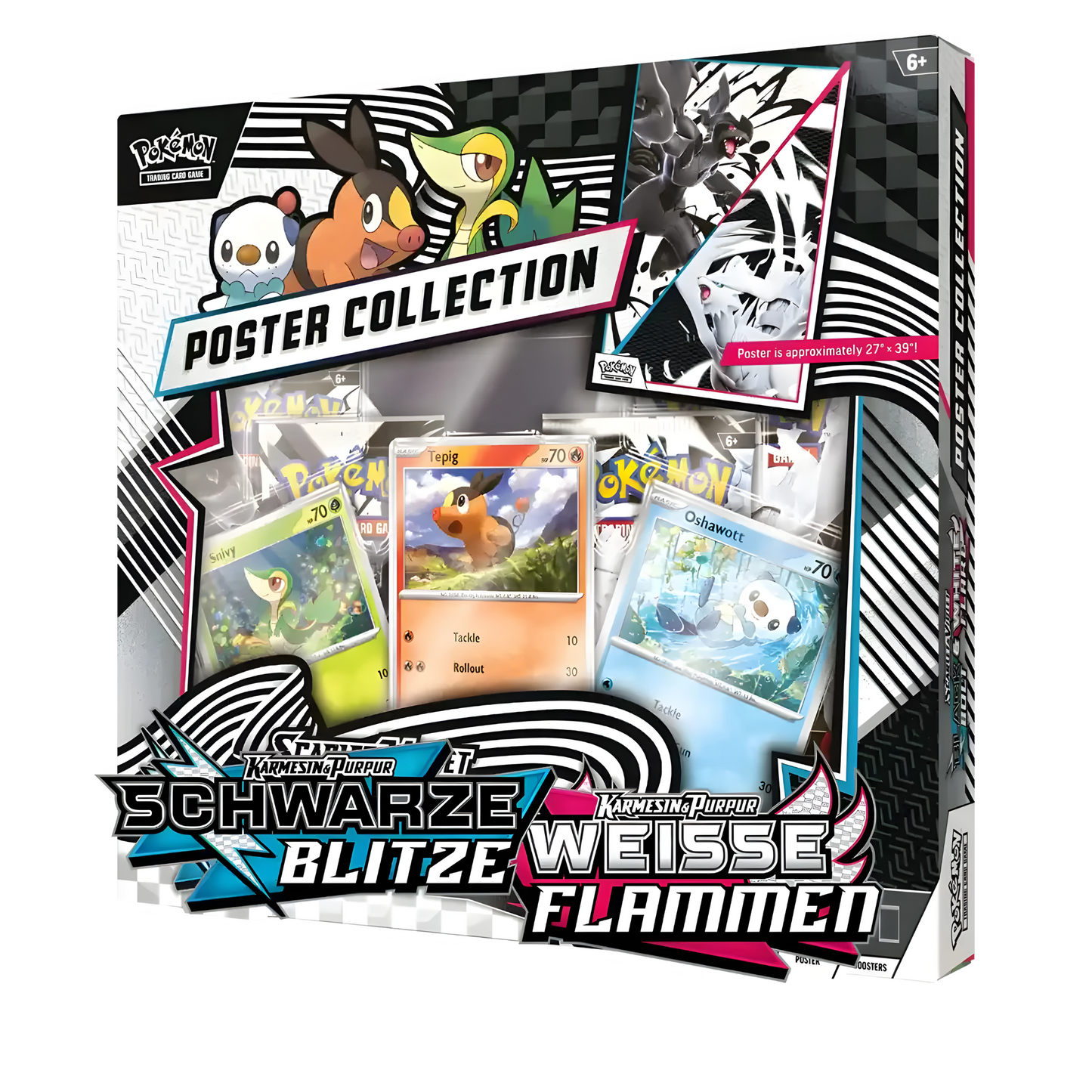 Pokemon Schwarze Blitze & Weisse Flammen - Poster Kollektion
