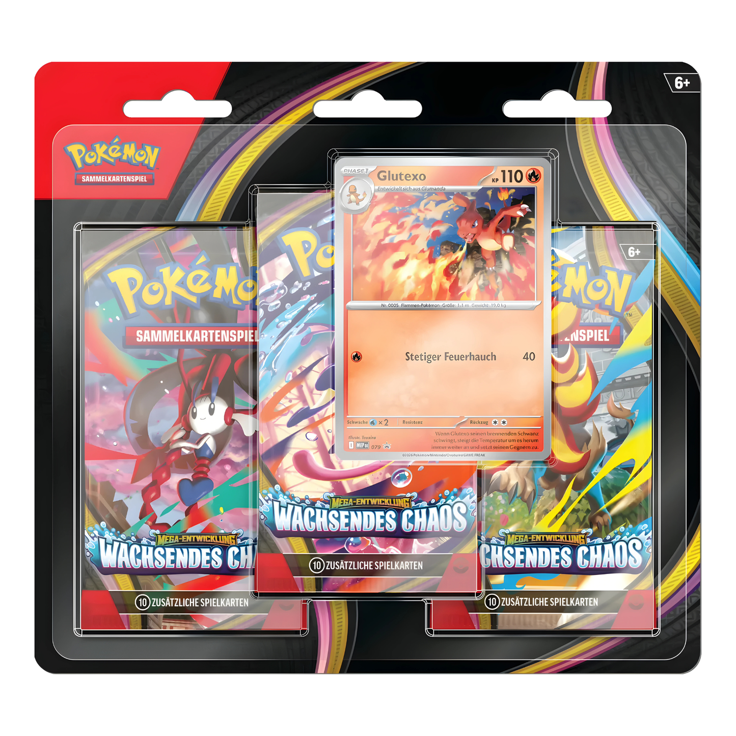 Pokemon Wachsendes Chaos 3er Blister