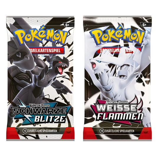 Pokemon Karmesin & Purpur: Schwarze Blitze & Weiße Flammen Einzelbooster