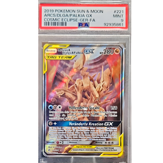 Pokemon Arceus & Dialga & Palkia GX (CEC 221) PSA 9-Tobostop