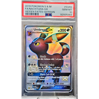 Pokemon Umbreon GX (HIF SV69) Hidden Fates PSA 10-Tobostop