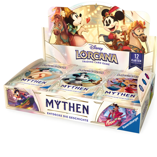 Disney Lorcana Mythen Booster Display