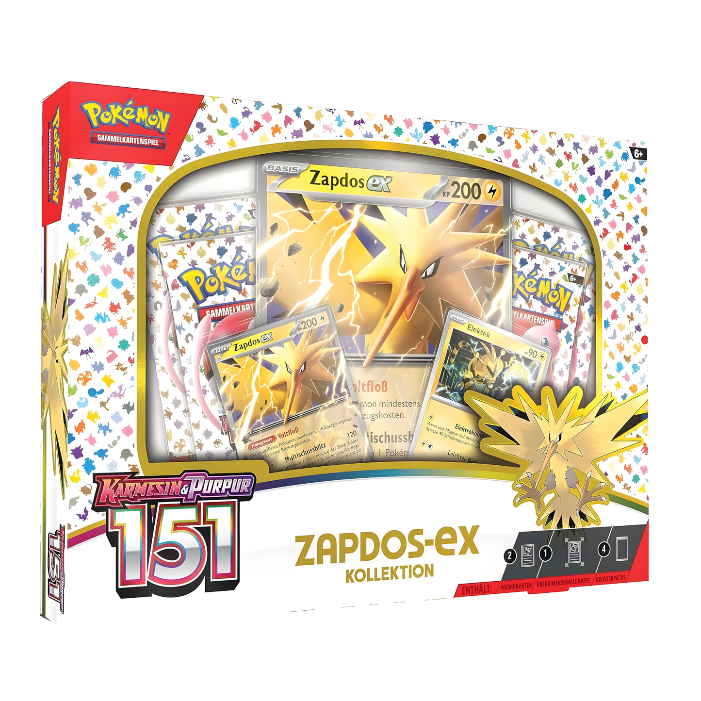 Pokemon 151 Zapdos EX Kollektion