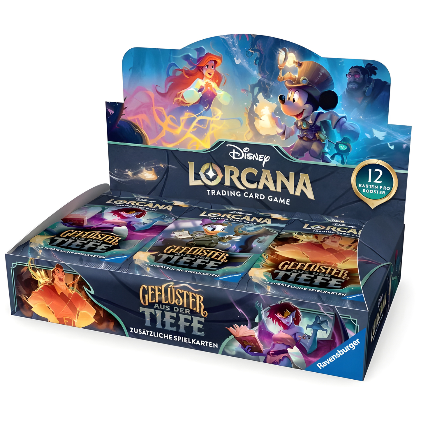 Disney Lorcana Geflüster aus der Tiefe 24 Booster Display Box - Deutsch NEU