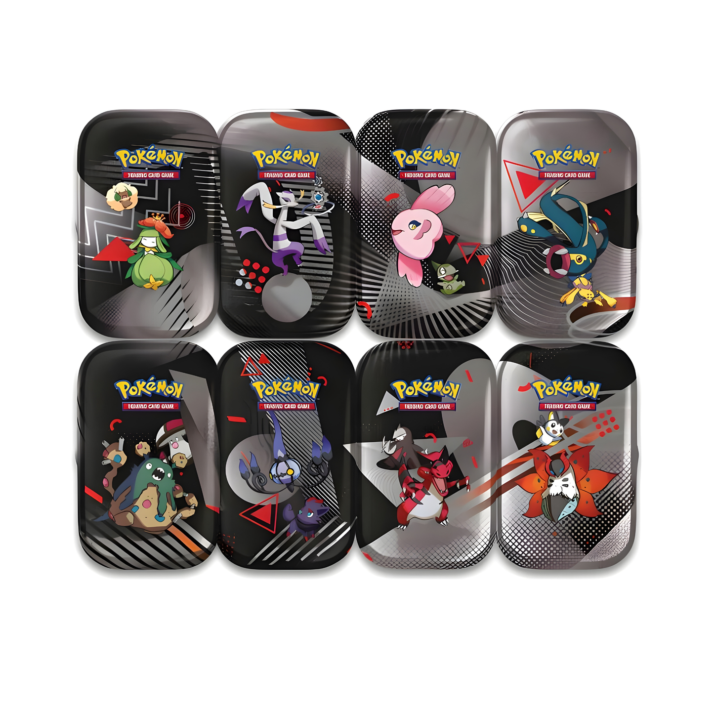 Pokémon Karmesin & Purpur Schwarze Blitze & Weiße Flammen Mini Tin - zufällige Auswahl