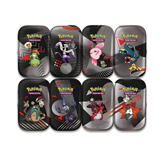Pokémon Karmesin & Purpur Schwarze Blitze & Weiße Flammen Mini Tin - zufällige Auswahl
