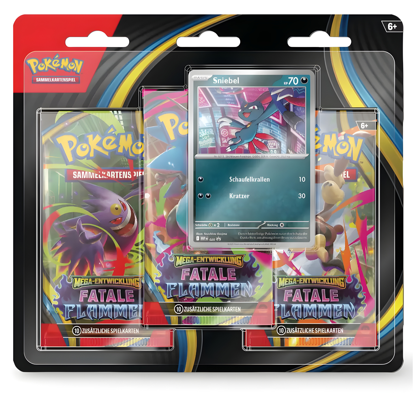 Pokemon Fatale Flammen 3-Pack Blister