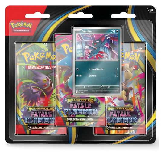 Pokemon Fatale Flammen 3-Pack Blister
