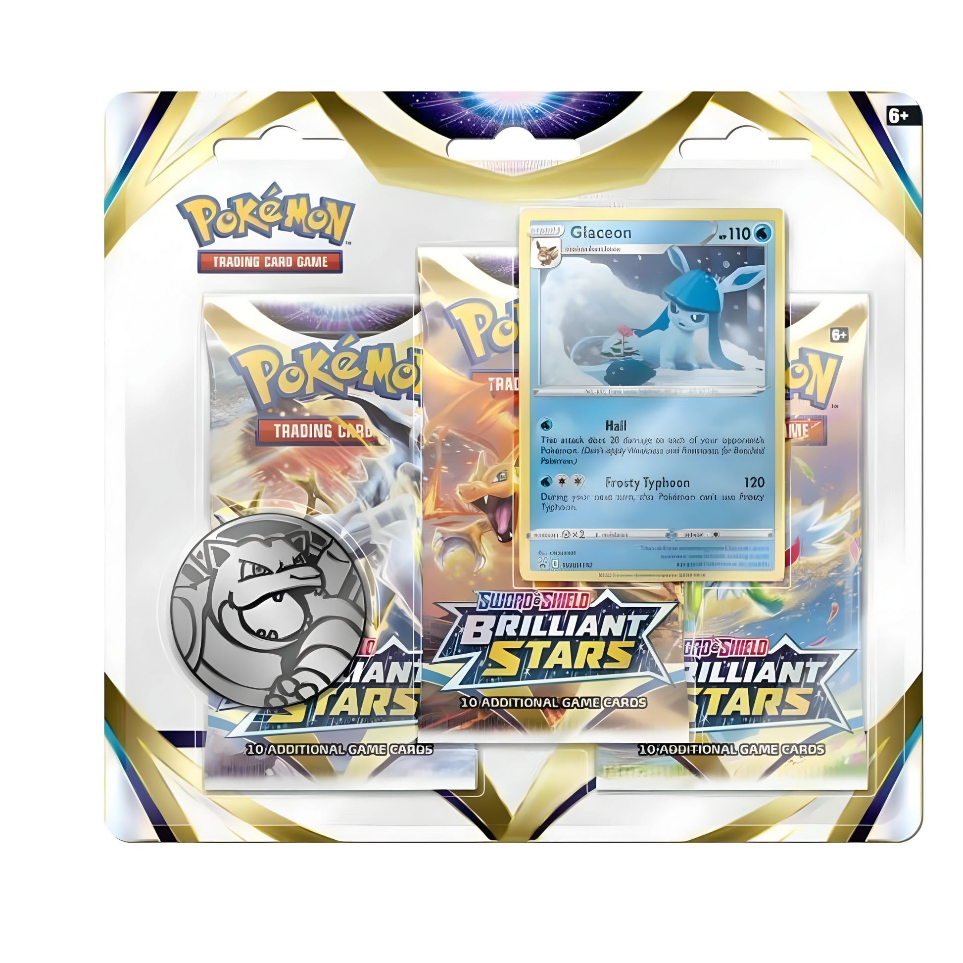 Pokemon Brilliant Stars 3er Blister Glaceon & Leafeon Englisch-Tobostop
