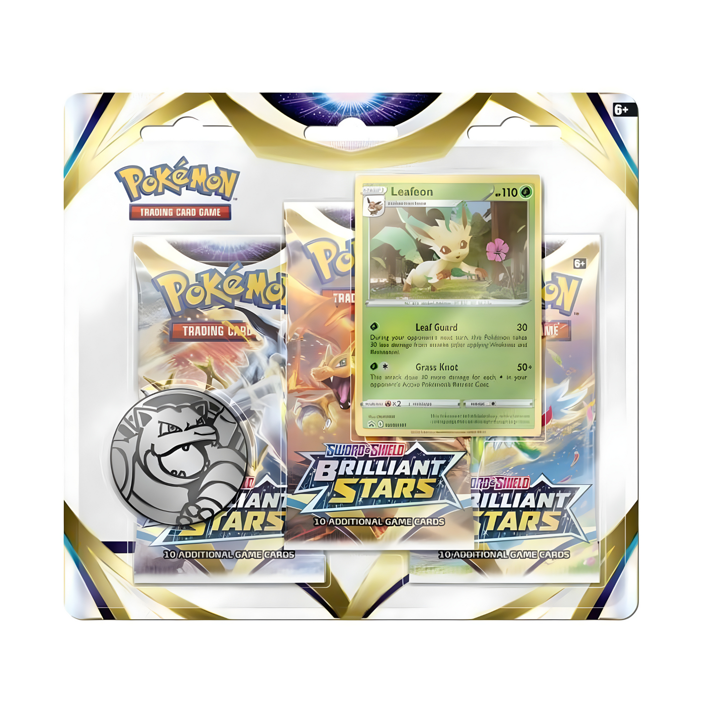 Pokemon Brilliant Stars 3er Blister Glaceon & Leafeon Englisch-Tobostop