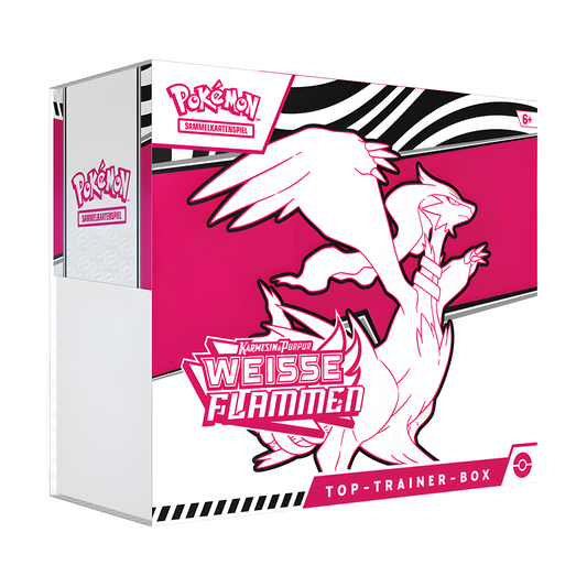 Karmesin & Purpur Weiße Flammen Top Trainer Box