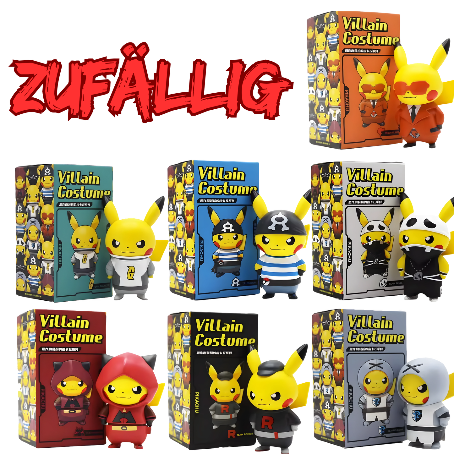 Pokemon Pikachu Villain Costume Figur